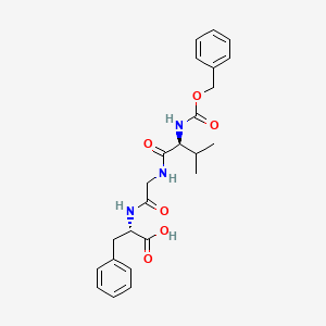 Chemical structure of Z-Val-Gly-Phe-OH