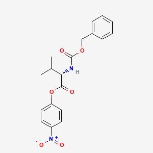 Chemical structure of Z-Val-ONp