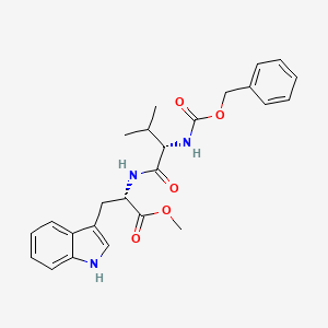 Chemical structure of Z-Val-Trp-OMe