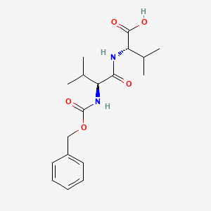 Chemical structure of Z-Val-Val-OH