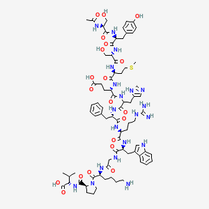 Chemical structure of α-MSH (free acid)