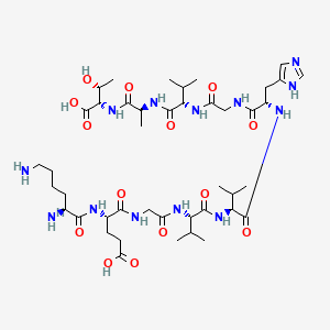 Chemical structure of α-Synuclein (45-54) (human)