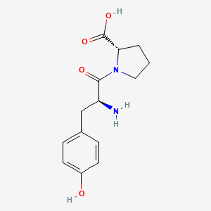 Chemical structure of Tyrosyl-proline