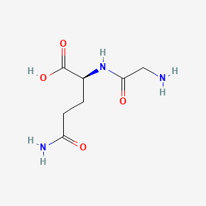 Chemical structure of Glycyl-L-glutamine