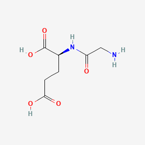 Chemical structure of Glycyl-L-glutamic acid