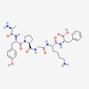 Chemical structure of (Ala¹)-PAR-4 (1-6) (mouse)