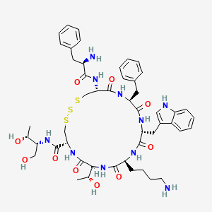Chemical structure of (Cys(S)²)-Octreotide
