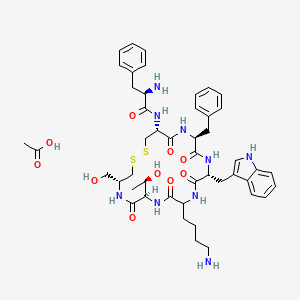 Chemical structure of (Cysteinol?,des-L-threoninol?)-Octreotide