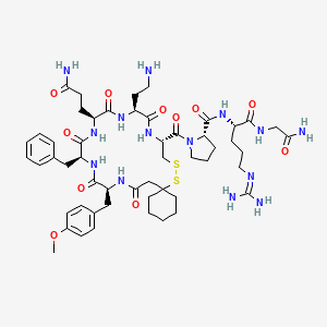 Chemical structure of (d(CH?)?¹,Tyr(Me)²,Dab?,Arg?)-Vasopressin