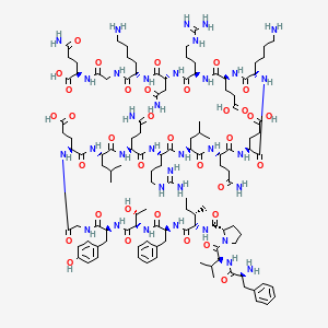 Chemical structure of 13-Leu-motilin