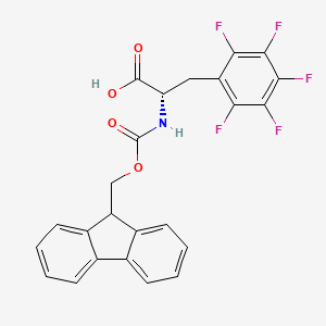 Chemical structure of Fmoc-pentafluoro-Phe-OH