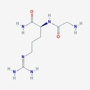 Chemical structure of H-Gly-Arg-NH? · 2 HCl