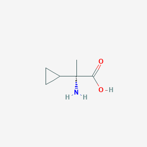 Chemical structure of H-α-cyclopropyl-D-Ala-OH · HCl