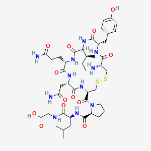 Chemical structure of Oxytocin (free acid)