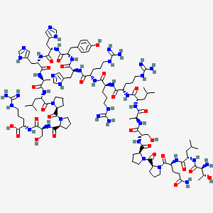 Chemical structure of TLQP-21 (human)