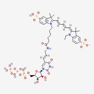 Chemical structure of Cy5-UTP, 10mM Sodium Solution