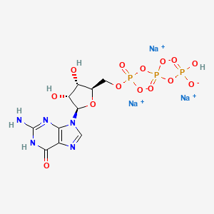Chemical structure of GTP,100mM Sodium Solution