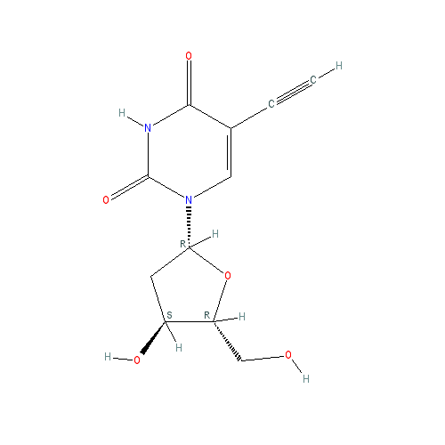Chemical structure of 5-Ethynyl-2'-deoxyuridine (5-EdU)