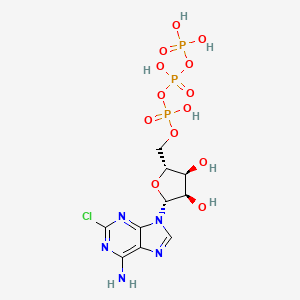 Chemical structure of 2-Amino-6-Cl-purine-rTP