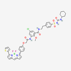 Chemical structure of ER-Tracker Red