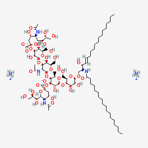 Chemical structure of C18:0 GD1a (d18:1/18:0)