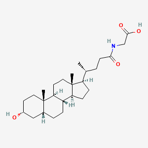 Chemical structure of Glycoallolithocholanoic acid
