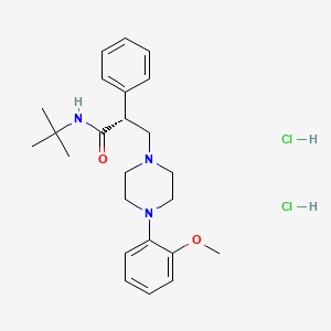 Chemical structure of (-)-WAY 100135 dihydrochloride
