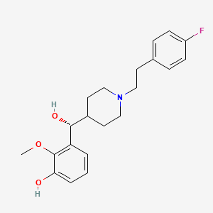 Chemical structure of (+)-MDL 105725 - MDL 105725