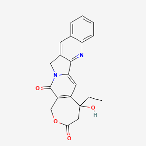 Chemical structure of E-Homocamptothecin, (+-)-