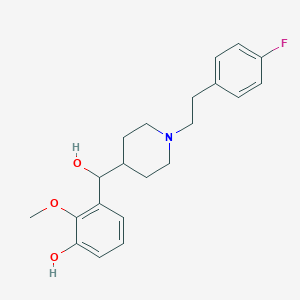 Chemical structure of (±)-MDL 105725