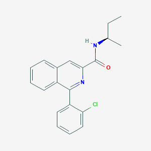 Chemical structure of (R)-N-Desmethyl PK11195