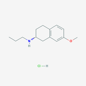 Chemical structure of (R)-(+)-7-Methoxy-N-propyl-2-aminotetraline hydrochloride