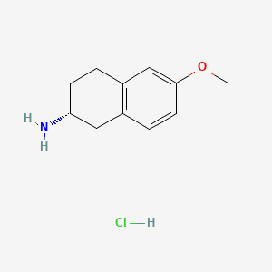 Chemical structure of (R)-6-Methoxy-2-aminotetralin hydrochloride