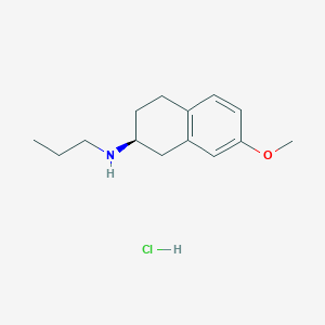Chemical structure of (S)-(-)-7-Methoxy-N-propyl-2-aminotetraline hydrochloride