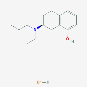 Chemical structure of 8-Hydroxy-2-dipropylaminotetralin hydrobromide, (-)-