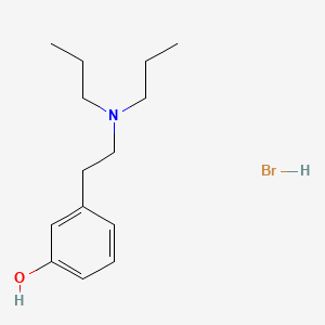 Chemical structure of 3-[2-(Diproplyamino)ethyl]phenol hydrobromide