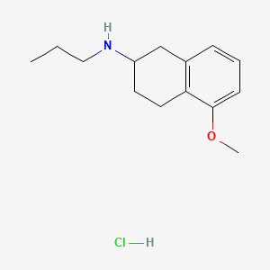 Chemical structure of 5-Methoxy-N-propyl-2-aminotetraline hydrochloride