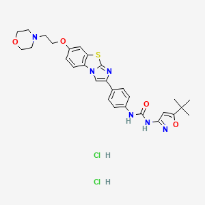 Chemical structure of Quizartinib Dihydrochloride