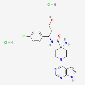 Chemical structure of Azd 5363 dihydrochloride