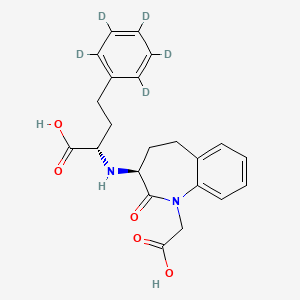 Chemical structure of Benazeprilat-d5