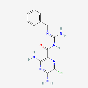 Chemical structure of Benzamil HCl
