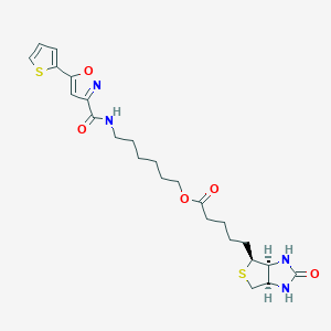 Chemical structure of Biotinylated isoxazole