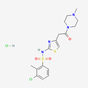 Chemical structure of BVT 2733 hydrochloride