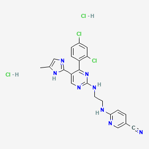 Chemical structure of CHIR 99021 dihydrochloride