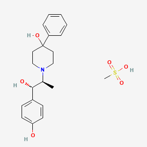 Chemical structure of CP-101606 mesylate