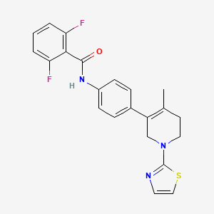 Chemical structure of CRAC inhibitor 44