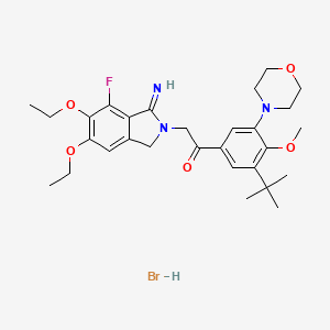 Chemical structure of Atopaxar Hydrobromide