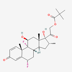 Chemical structure of Locacorten