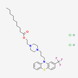 Chemical structure of Fluphenazine decanoate dihydrochloride - Prolixin Decanoate dihydrochloride