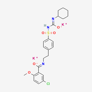 Chemical structure of Glibenclamide potassium salt